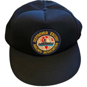 VTG Destroyer Escort Sailors Association Navy Blue Trucker Baseball Hat Cap USA